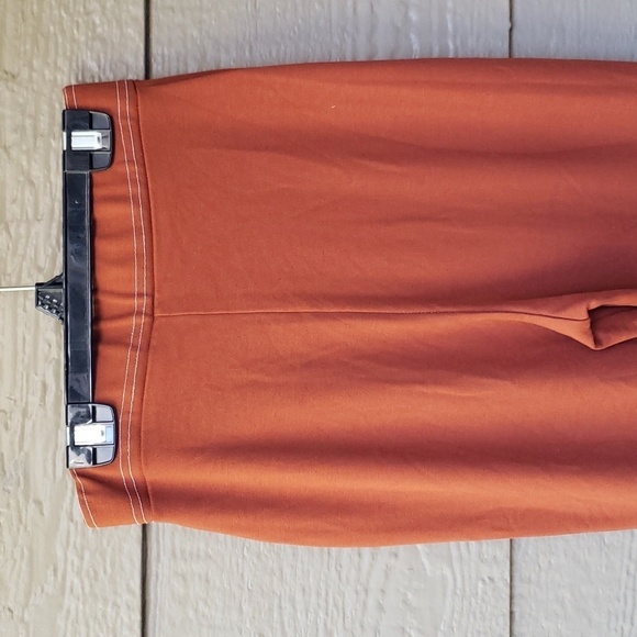 ASOS Pants Burnt Orange Rust color knit flare 4 - Picture 8 of 10